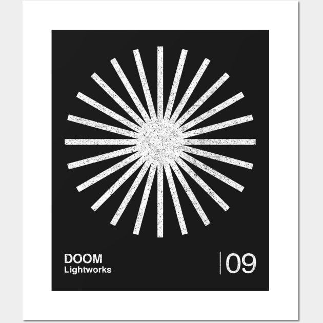 DOOM / Minimalist Graphic Design Fan Artwork Tribute Wall Art by saudade